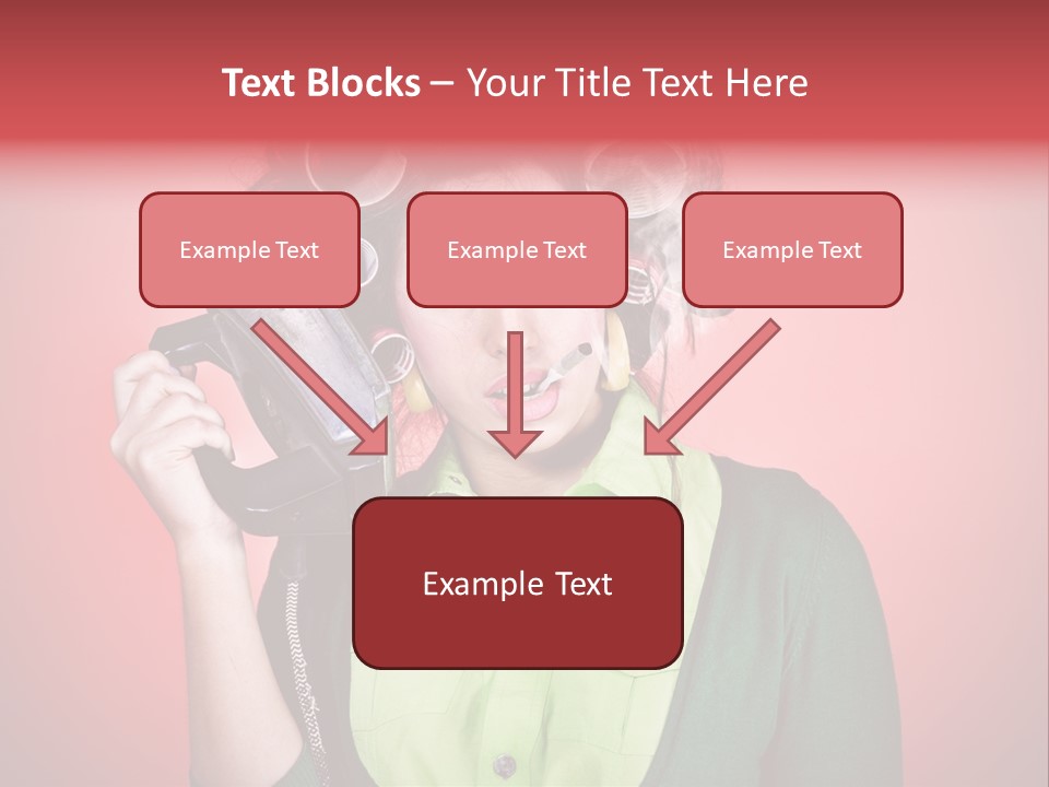 Female Young Tool PowerPoint Template