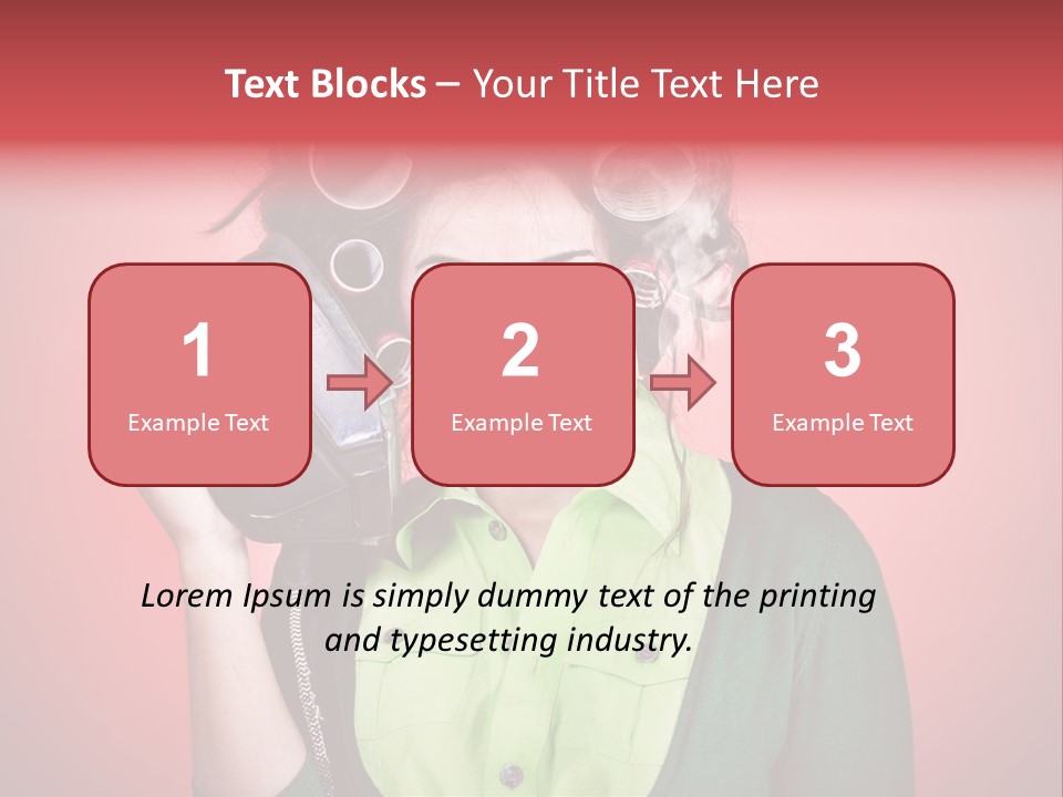 Female Young Tool PowerPoint Template