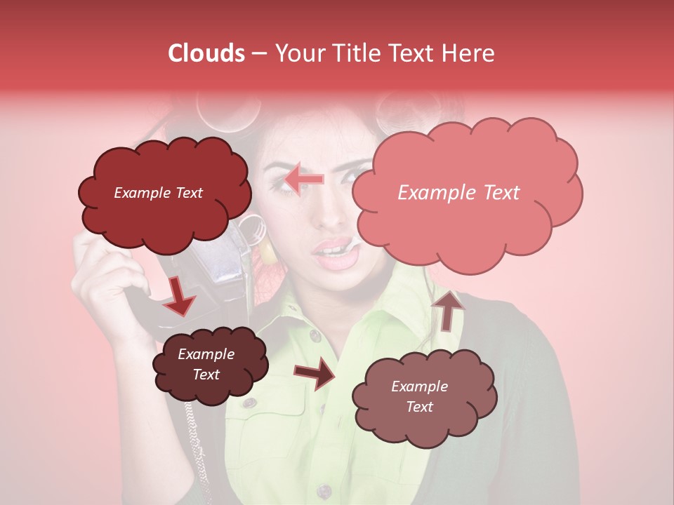 Female Young Tool PowerPoint Template