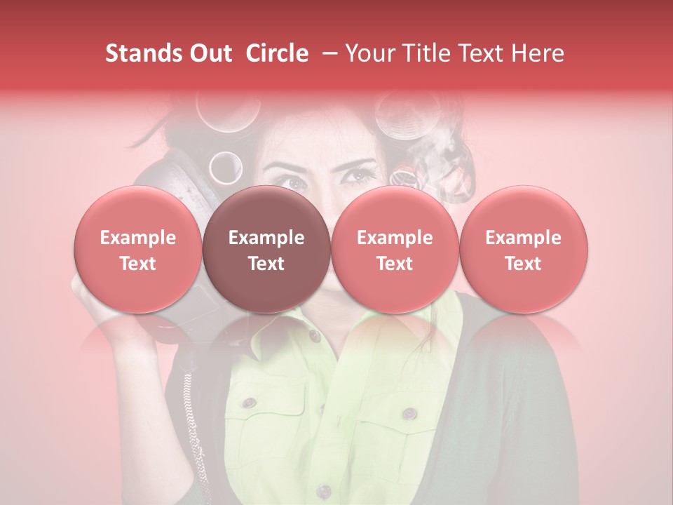 Female Young Tool PowerPoint Template