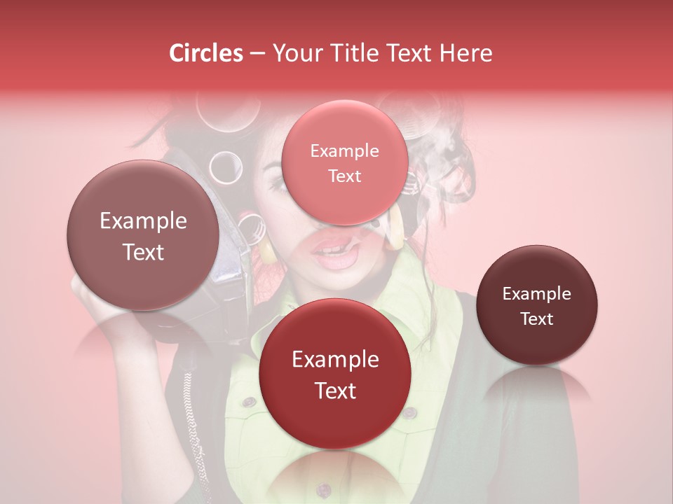 Female Young Tool PowerPoint Template
