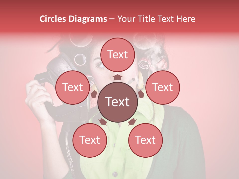 Female Young Tool PowerPoint Template