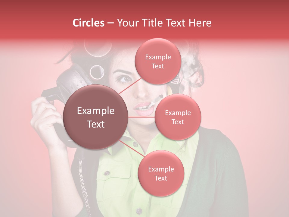 Female Young Tool PowerPoint Template