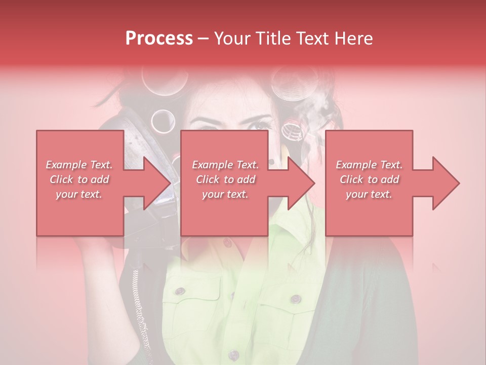 Female Young Tool PowerPoint Template