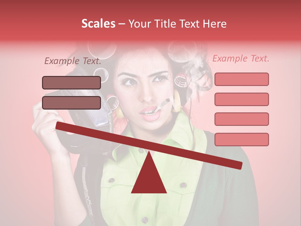 Female Young Tool PowerPoint Template