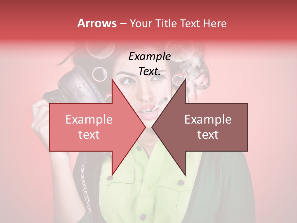 Female Young Tool PowerPoint Template