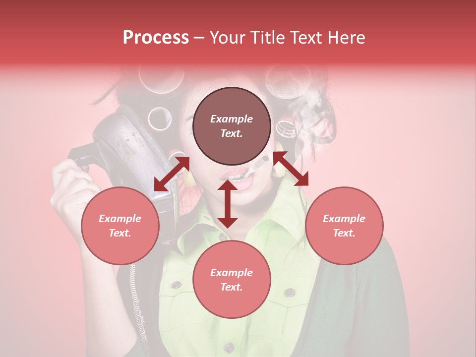 Female Young Tool PowerPoint Template