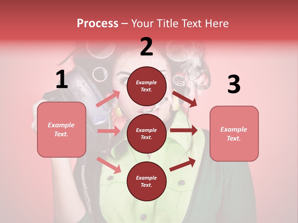 Female Young Tool PowerPoint Template