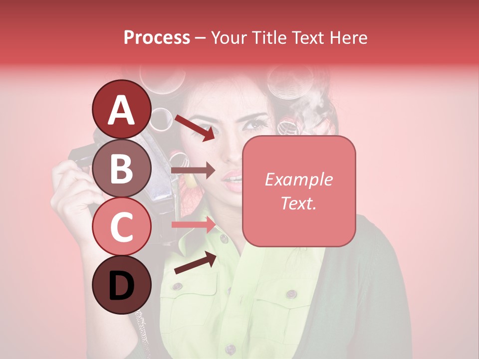 Female Young Tool PowerPoint Template
