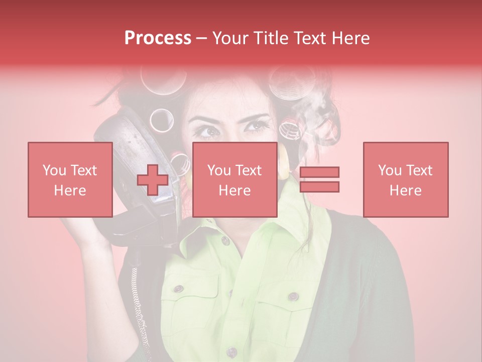 Female Young Tool PowerPoint Template