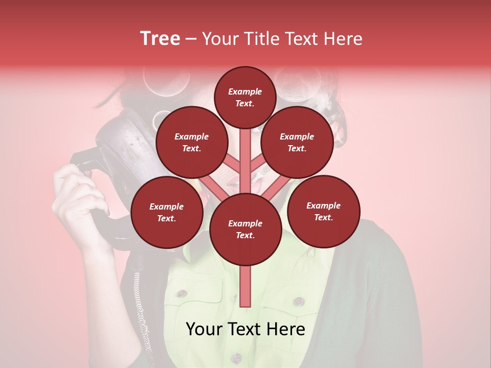 Female Young Tool PowerPoint Template