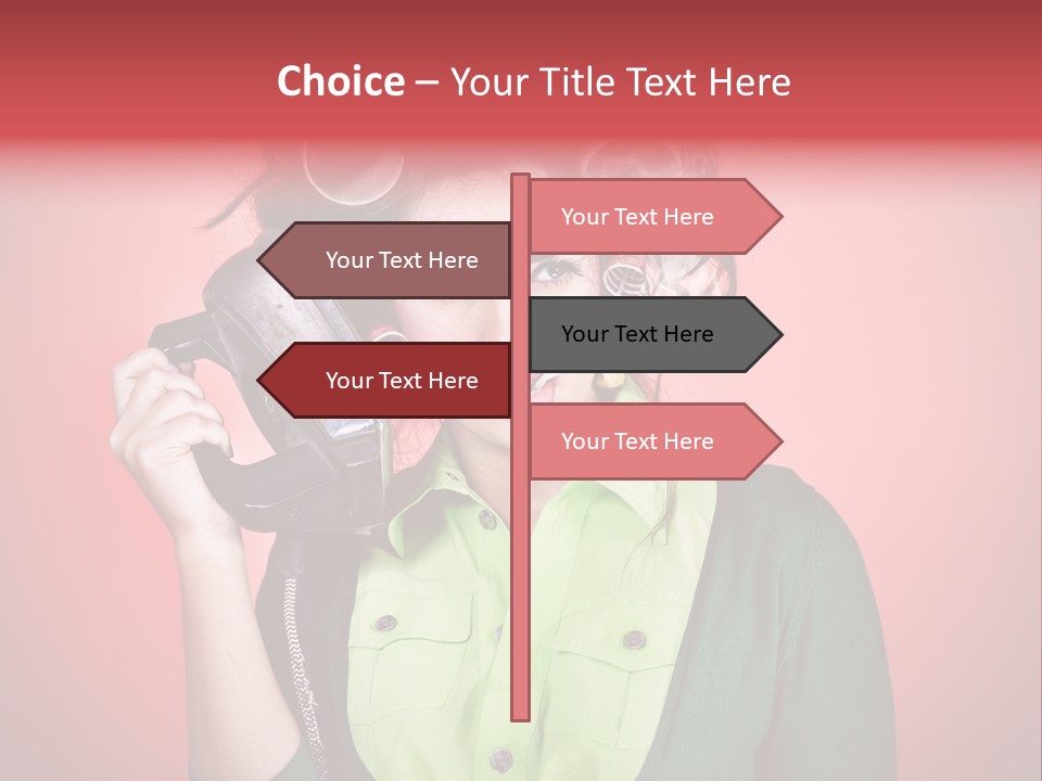 Female Young Tool PowerPoint Template
