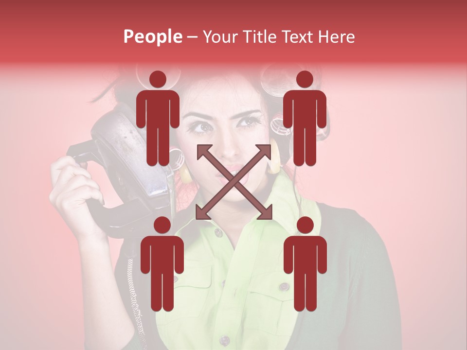 Female Young Tool PowerPoint Template