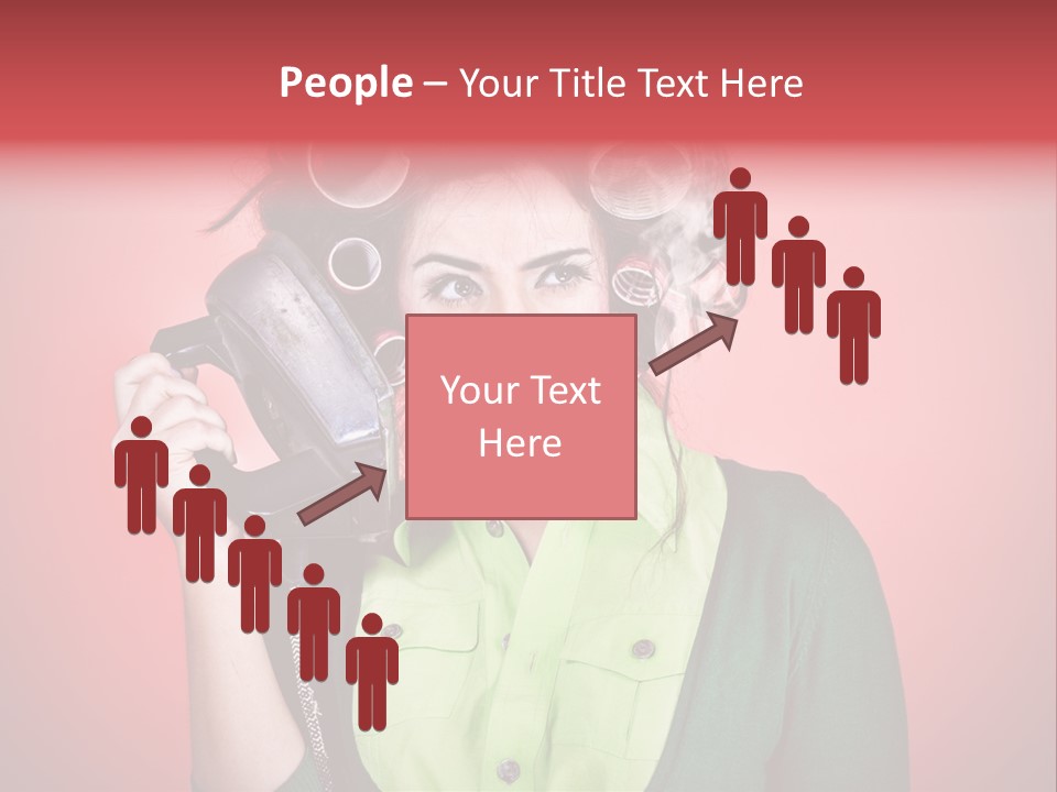 Female Young Tool PowerPoint Template