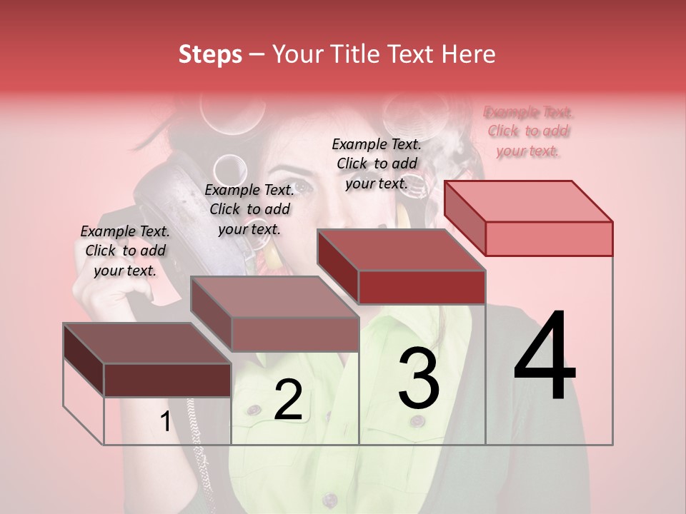 Female Young Tool PowerPoint Template