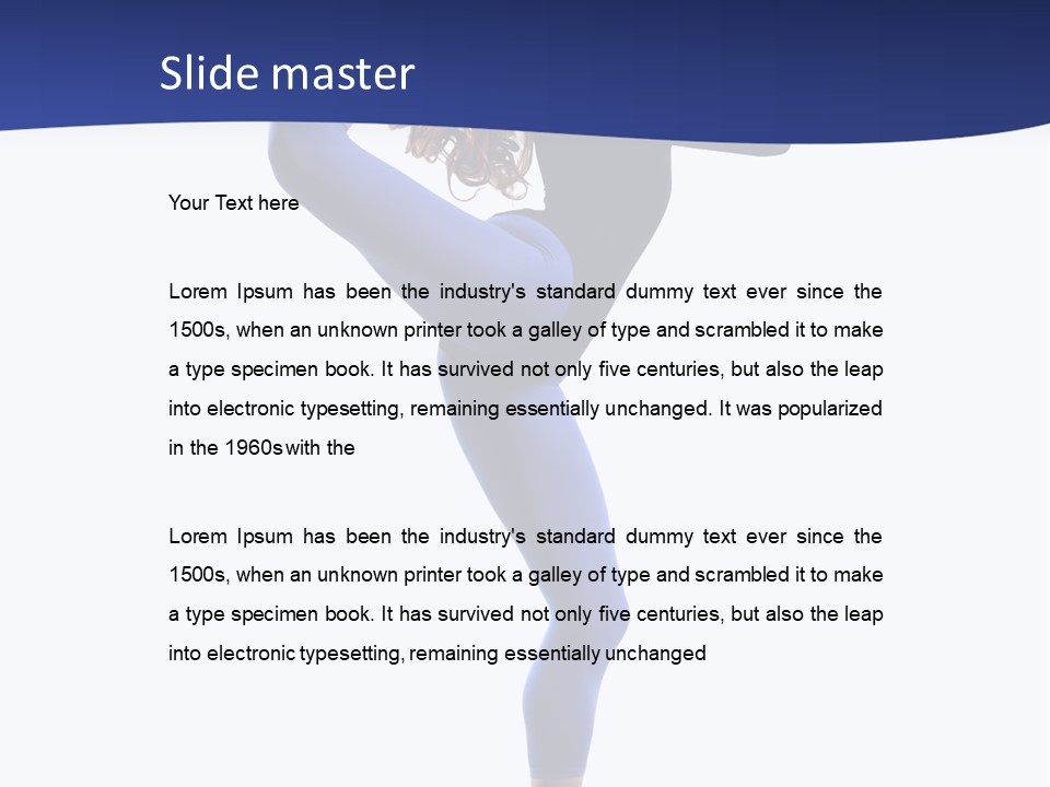 Theatrical Temptation Jump PowerPoint Template