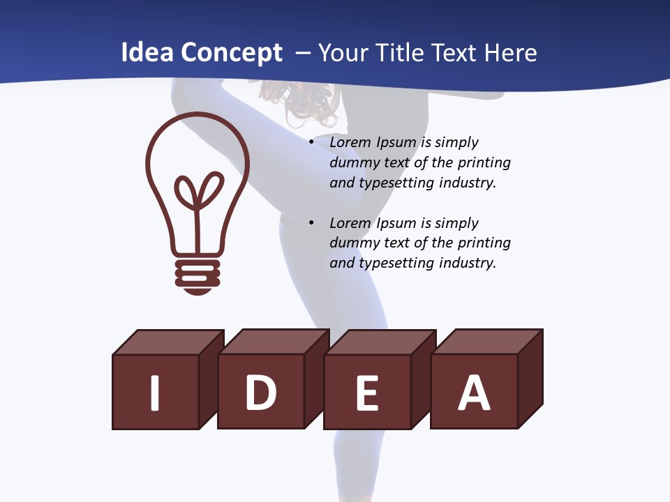 Theatrical Temptation Jump PowerPoint Template