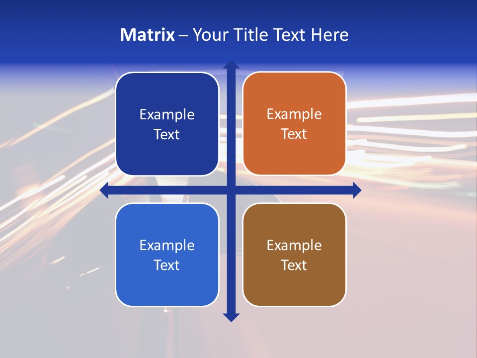 Zoom Move Blurred PowerPoint Template