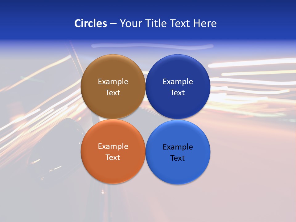 Zoom Move Blurred PowerPoint Template