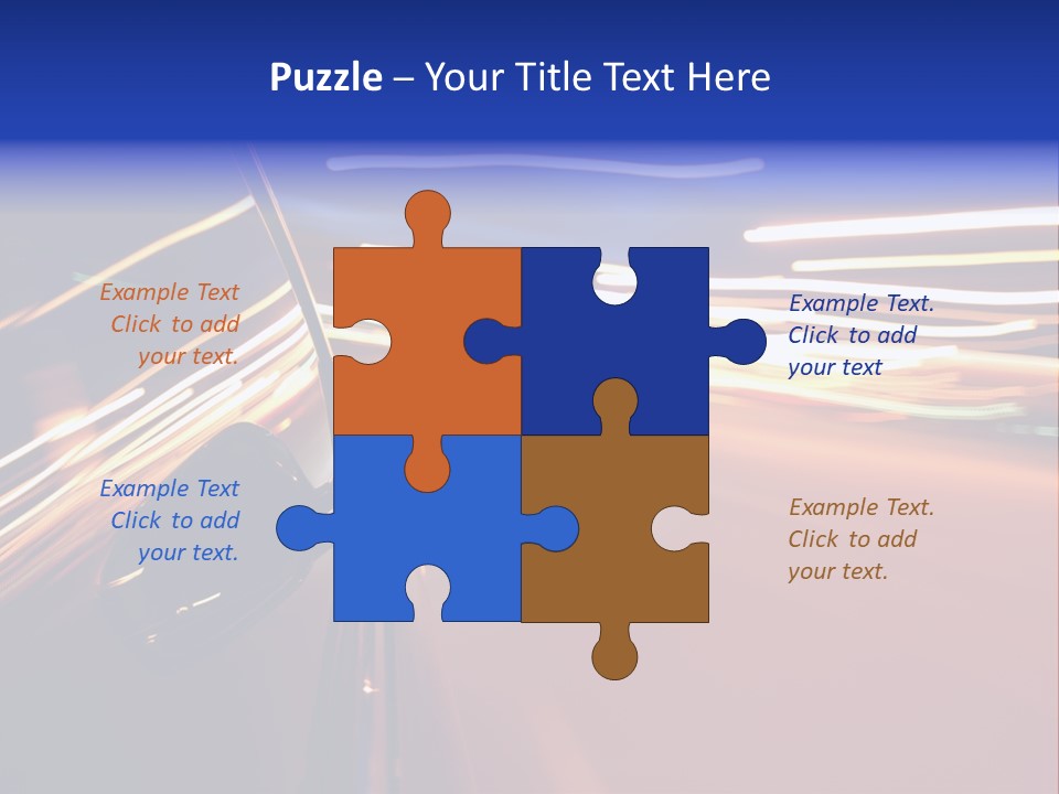 Zoom Move Blurred PowerPoint Template