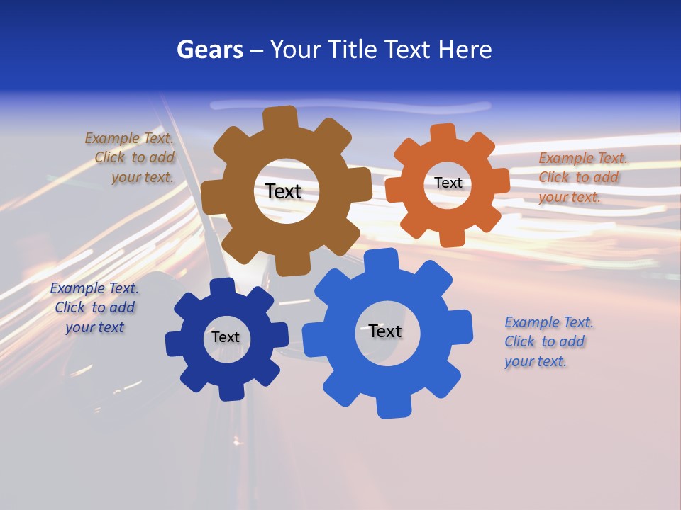 Zoom Move Blurred PowerPoint Template