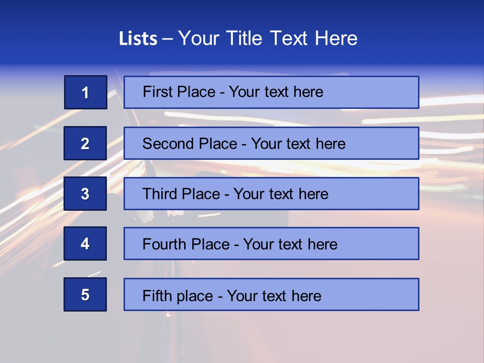Zoom Move Blurred PowerPoint Template