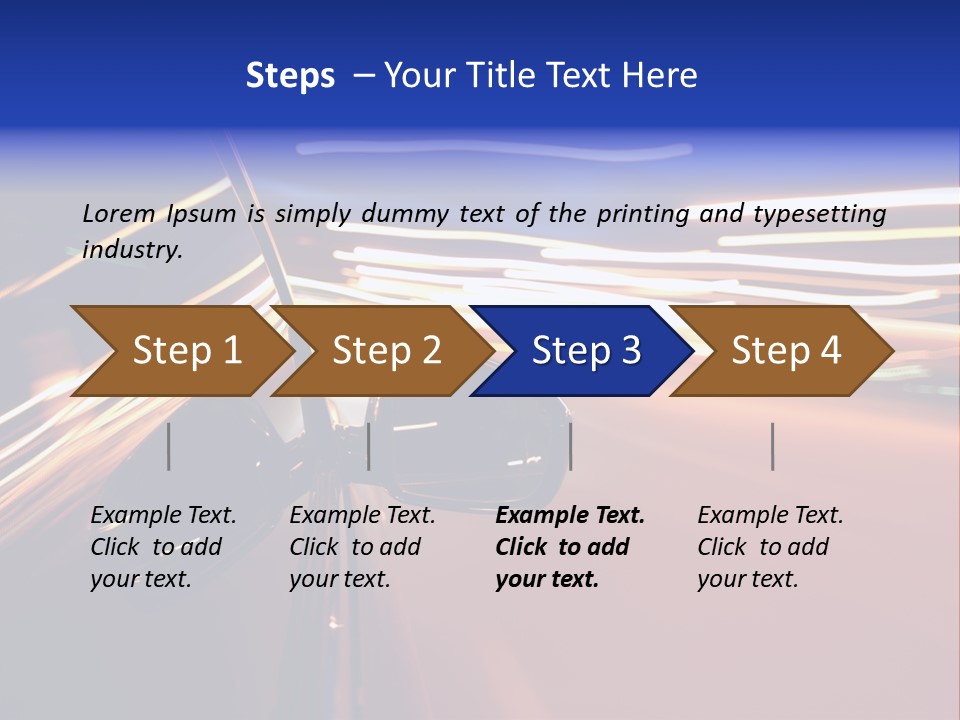 Zoom Move Blurred PowerPoint Template