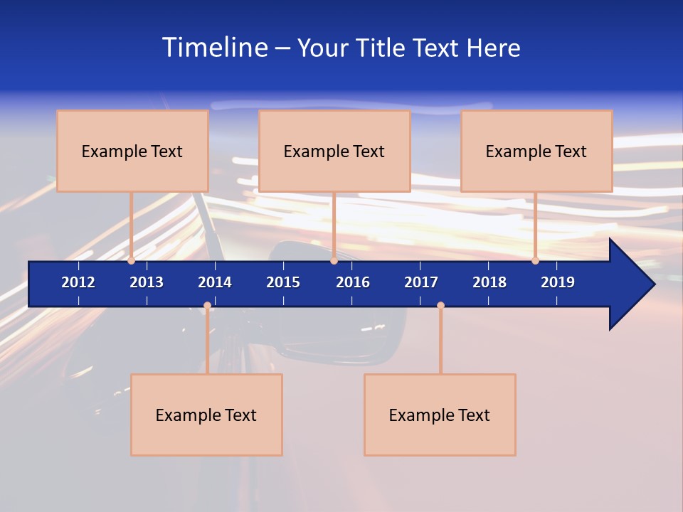 Zoom Move Blurred PowerPoint Template