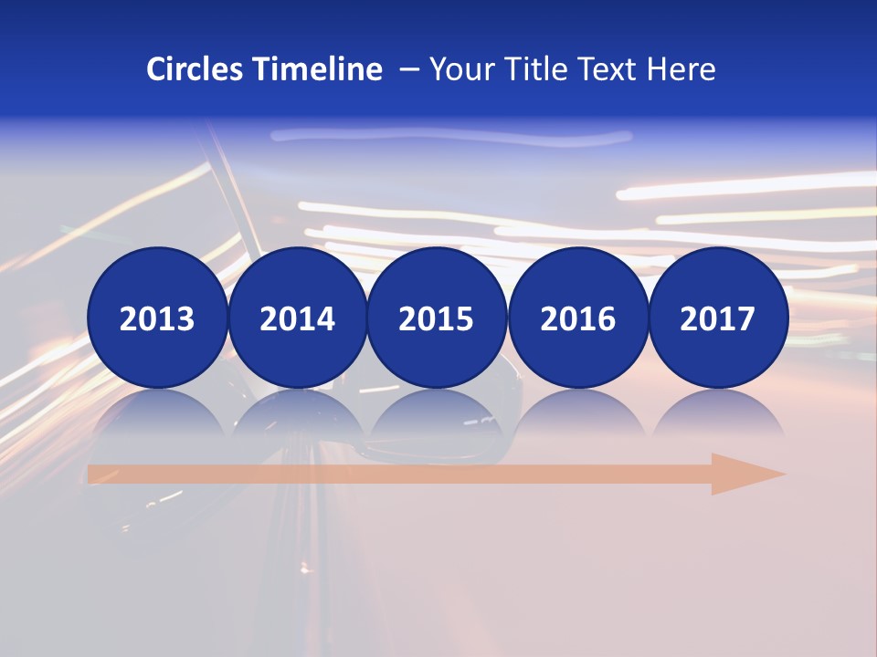 Zoom Move Blurred PowerPoint Template