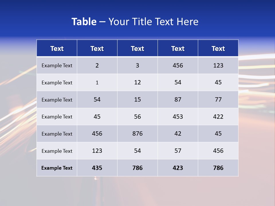 Zoom Move Blurred PowerPoint Template