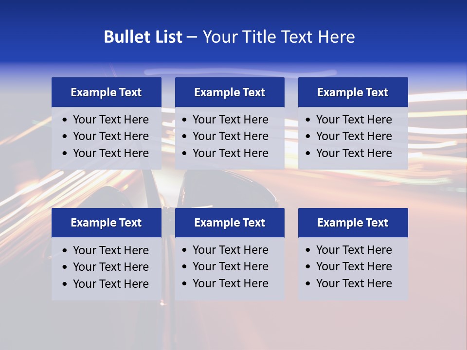 Zoom Move Blurred PowerPoint Template