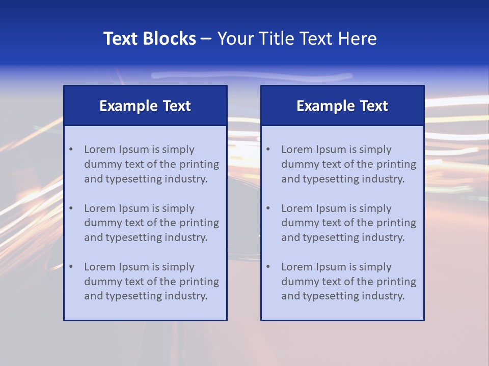 Zoom Move Blurred PowerPoint Template