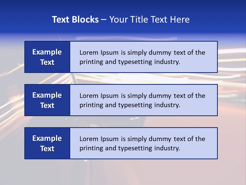Zoom Move Blurred PowerPoint Template