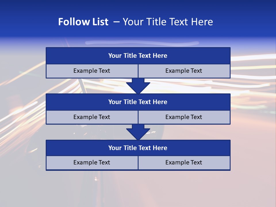 Zoom Move Blurred PowerPoint Template