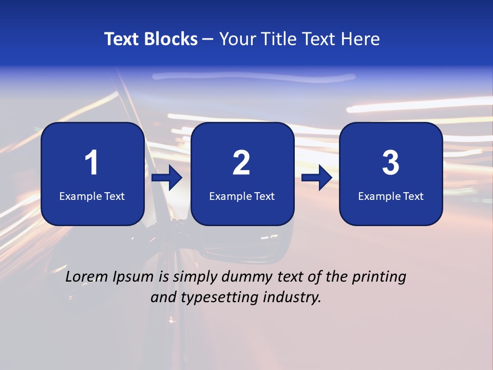 Zoom Move Blurred PowerPoint Template