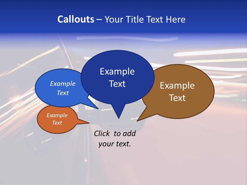 Zoom Move Blurred PowerPoint Template