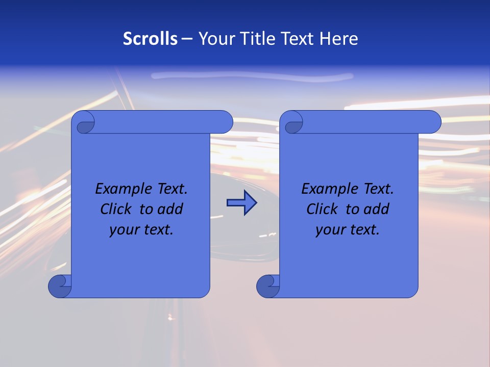 Zoom Move Blurred PowerPoint Template