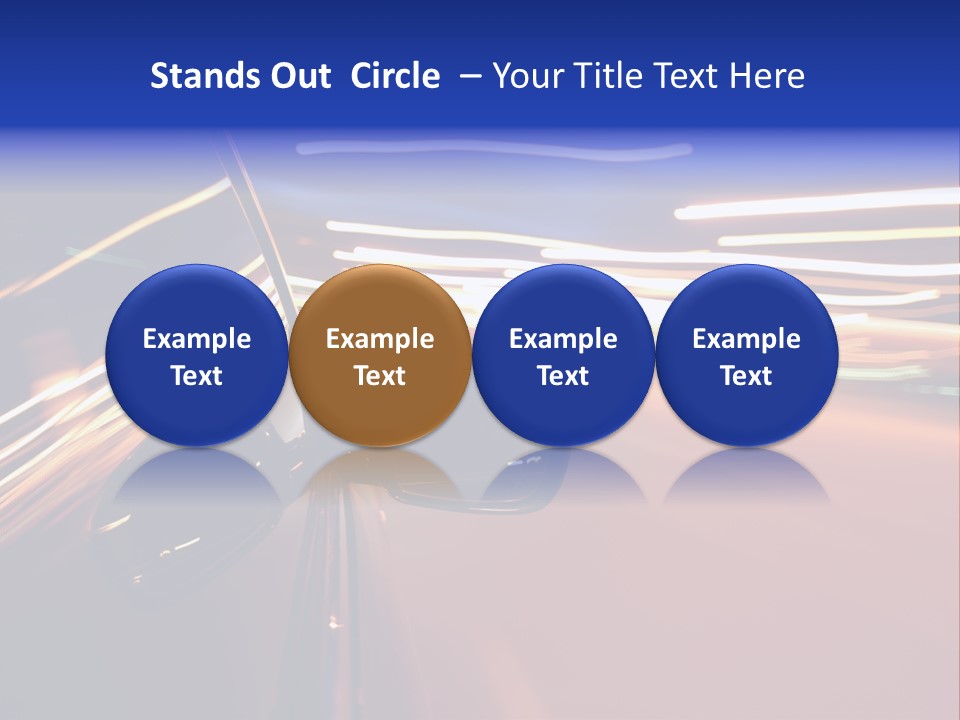 Zoom Move Blurred PowerPoint Template