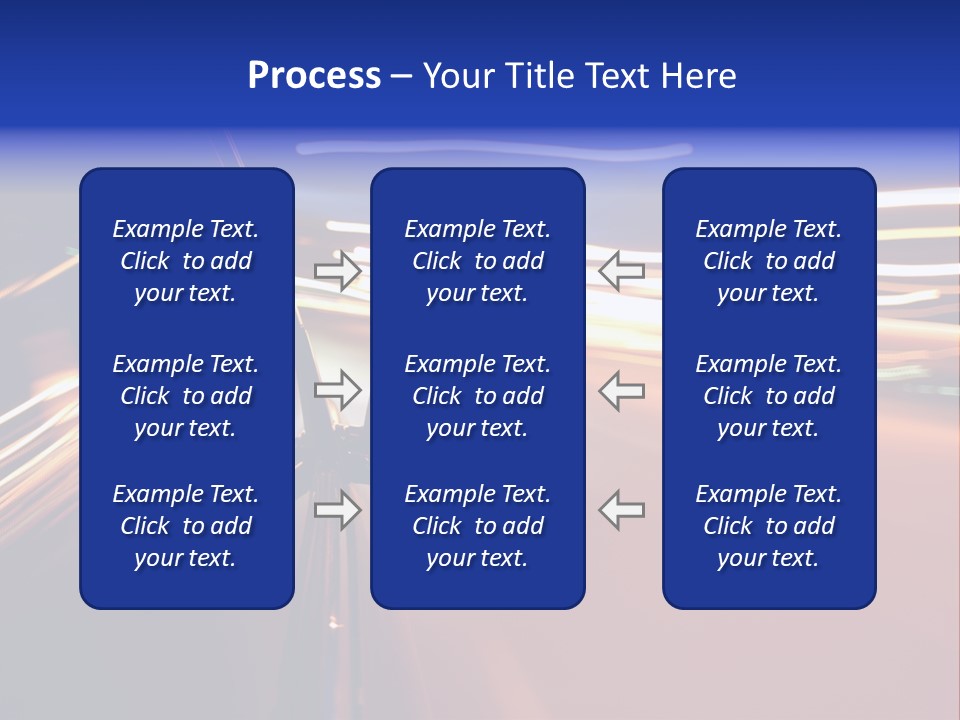 Zoom Move Blurred PowerPoint Template