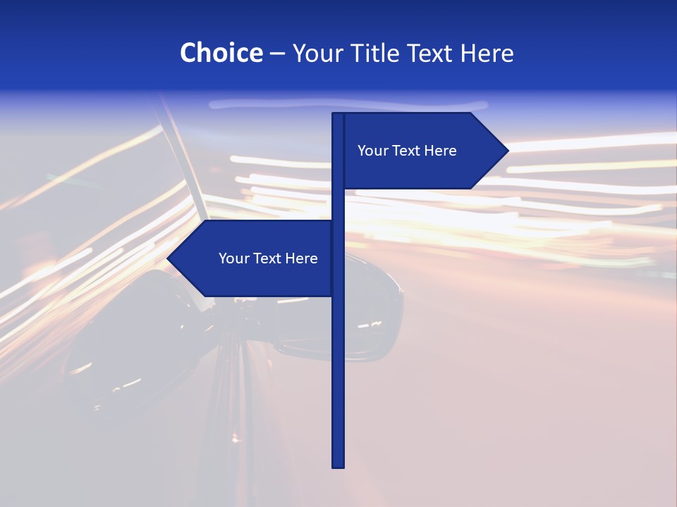 Zoom Move Blurred PowerPoint Template