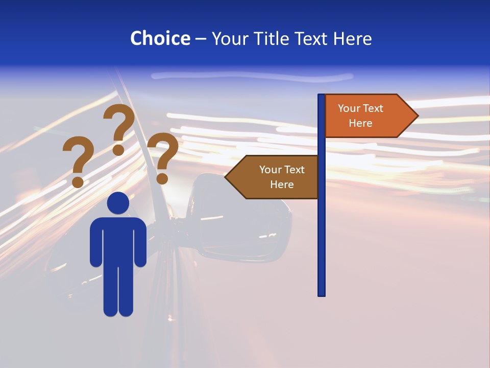 Zoom Move Blurred PowerPoint Template