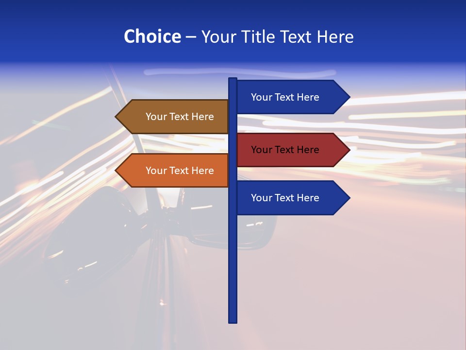 Zoom Move Blurred PowerPoint Template