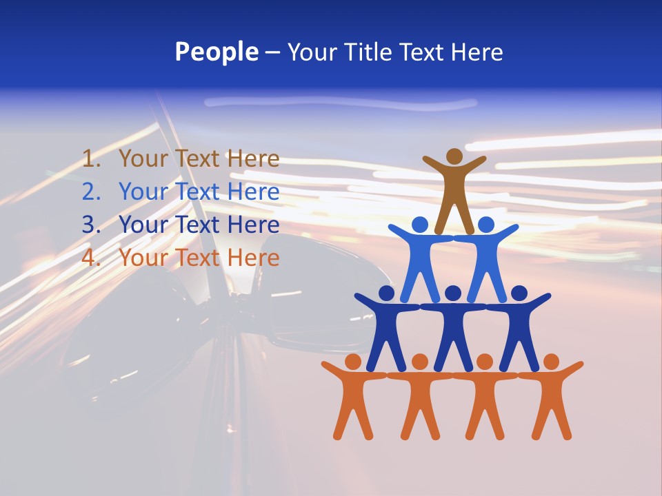 Zoom Move Blurred PowerPoint Template