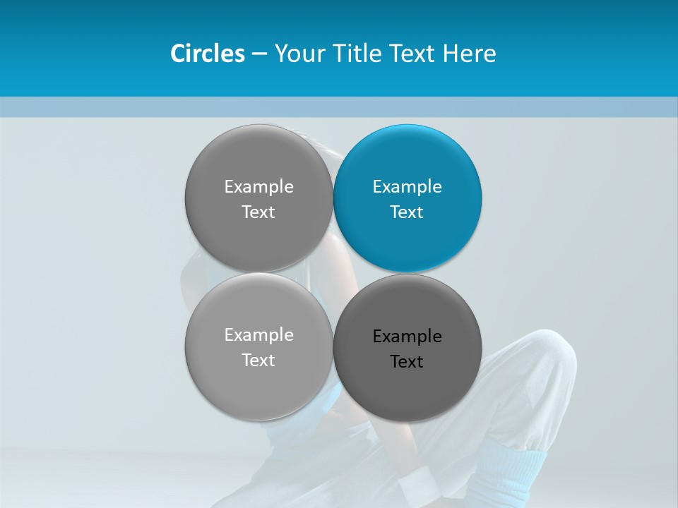 Woman Balance Vertical PowerPoint Template