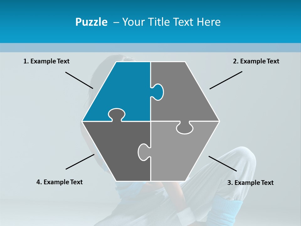 Woman Balance Vertical PowerPoint Template