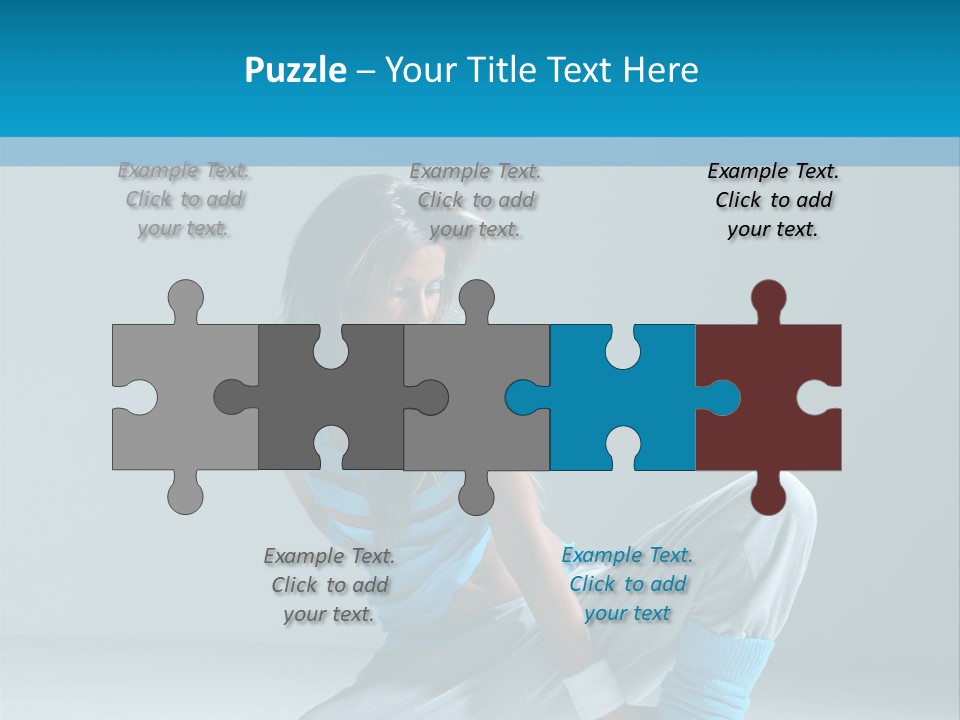 Woman Balance Vertical PowerPoint Template
