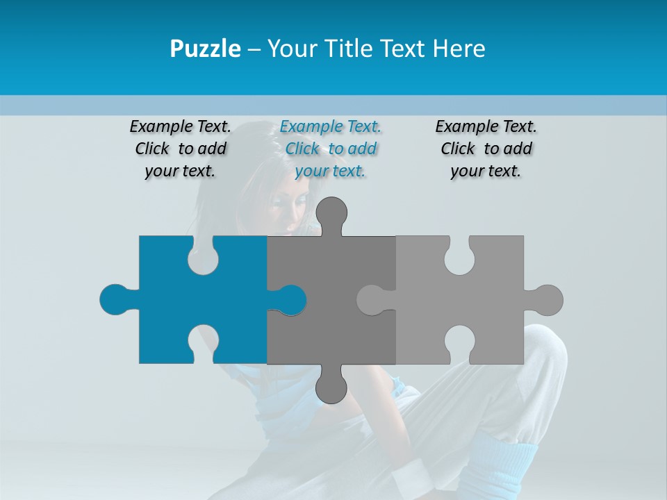 Woman Balance Vertical PowerPoint Template