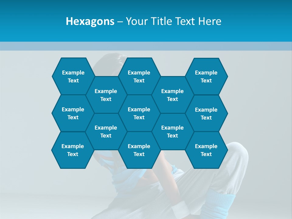 Woman Balance Vertical PowerPoint Template