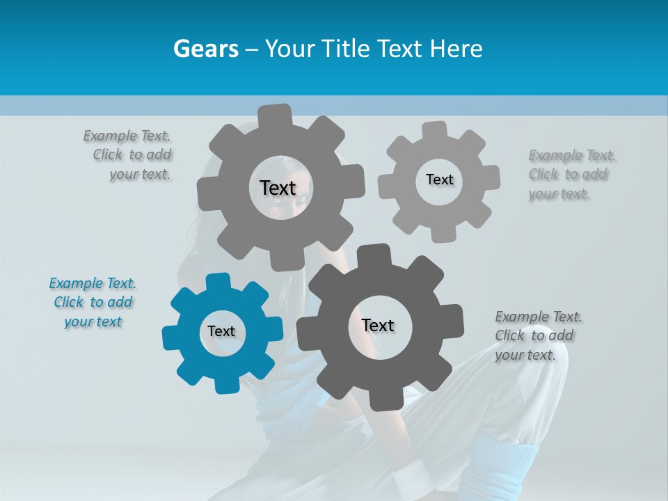 Woman Balance Vertical PowerPoint Template