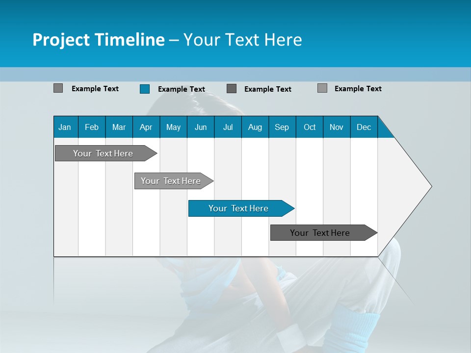 Woman Balance Vertical PowerPoint Template